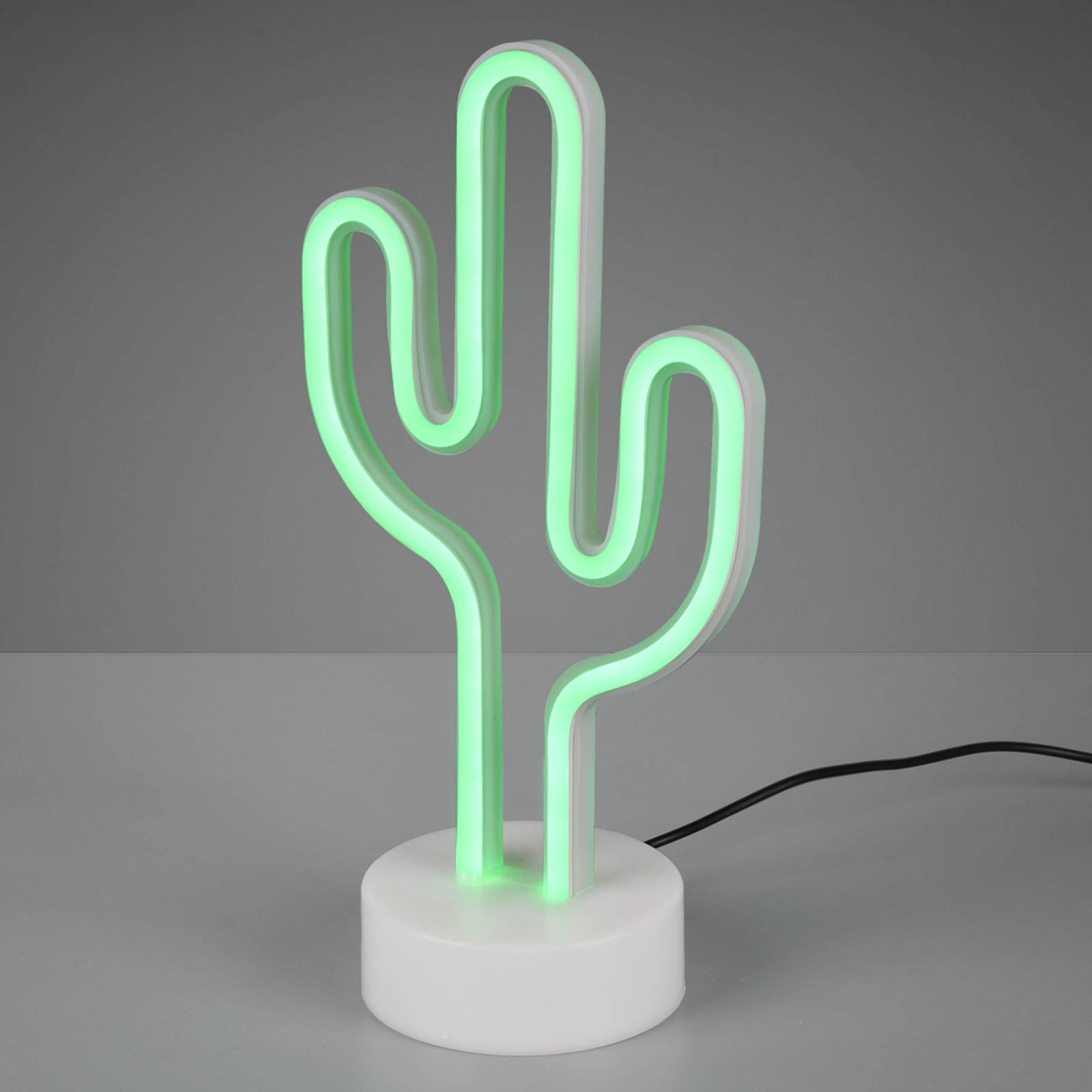 foto del prodotto italia cactus lampada da tavolo led 1,8w in plastica colore bianco con interruttore on off r55220101 trio lighting