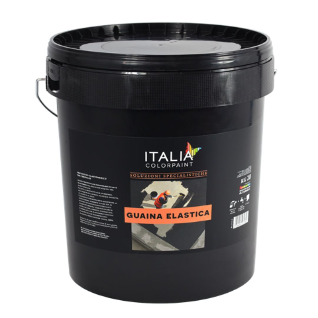 foto del prodotto italia colorpaint guaina liquida elastica protettivo elastomerico per terrazze tinta bianco contenuto kg 5 confezione 1
