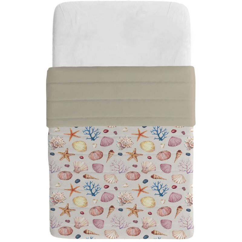foto del prodotto italian bed linen basic trapuntino estivo stampato, microfibra, marea, singolo 160x240cm