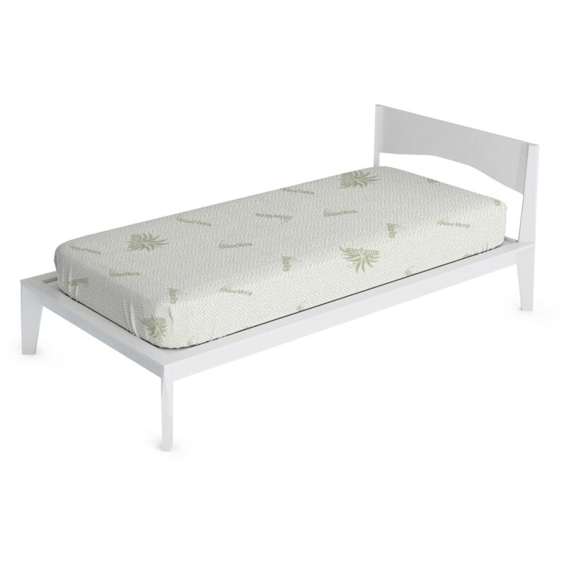foto del prodotto italian bed linen - coprimaterasso elasticizzato, aloe, singolo 90x200cm