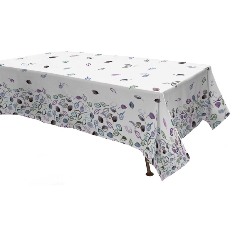 foto del prodotto italian bed linen datex tv8 150, tovaglia con stampa digitale panama, 150 x 150 cm, bianca
