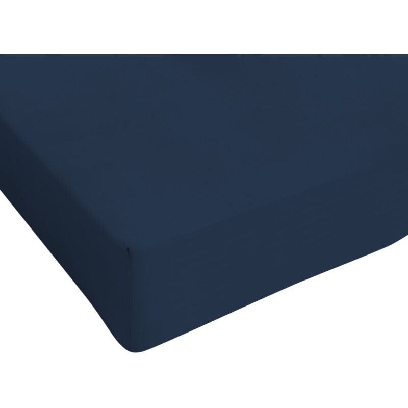 foto del prodotto italian bed linen - max color, lenzuolo sotto, blu scuro, 1 posto