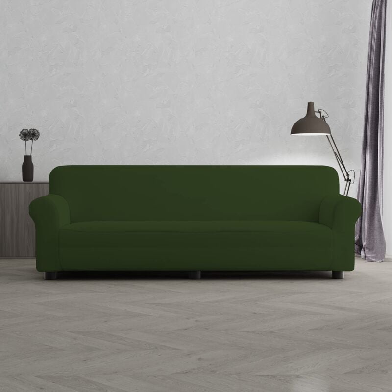 foto del prodotto italian bed linen mb home basic copridivano pi bello, verde scuro, 4 posti
