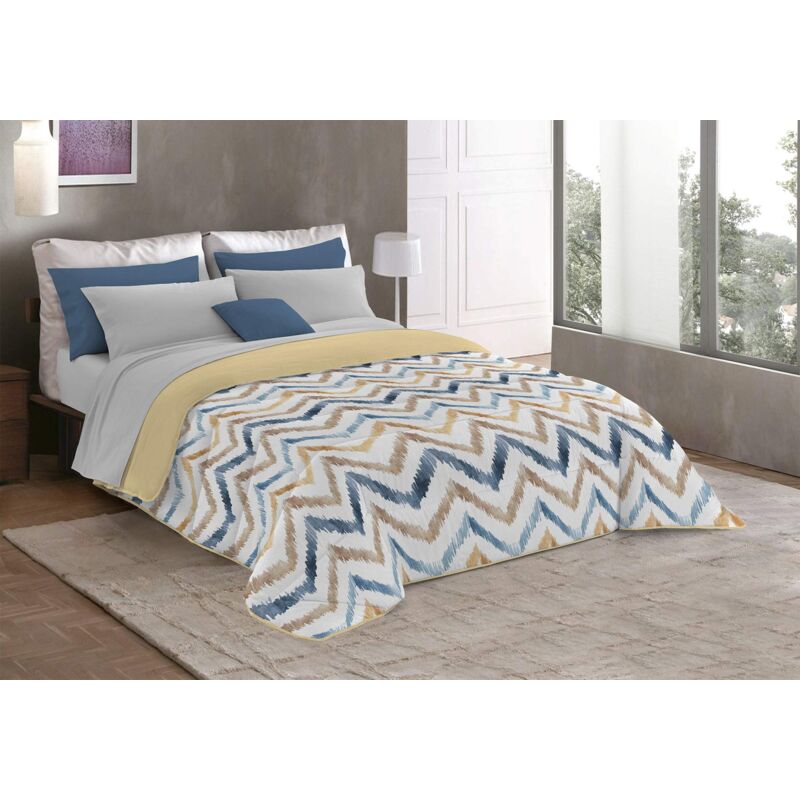 foto del prodotto italian bed linen mb home italy trapunta invernale in microfibra, hippy, matrimoniale