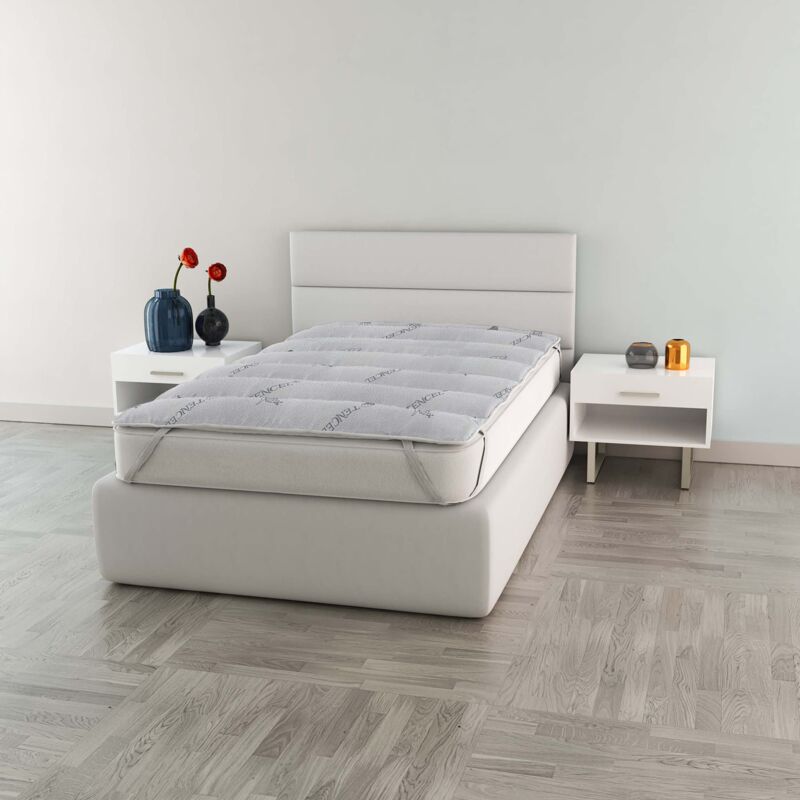 foto del prodotto italian bed linen topper trapuntato con elastici, poliestere, tecel, piazza e mezza