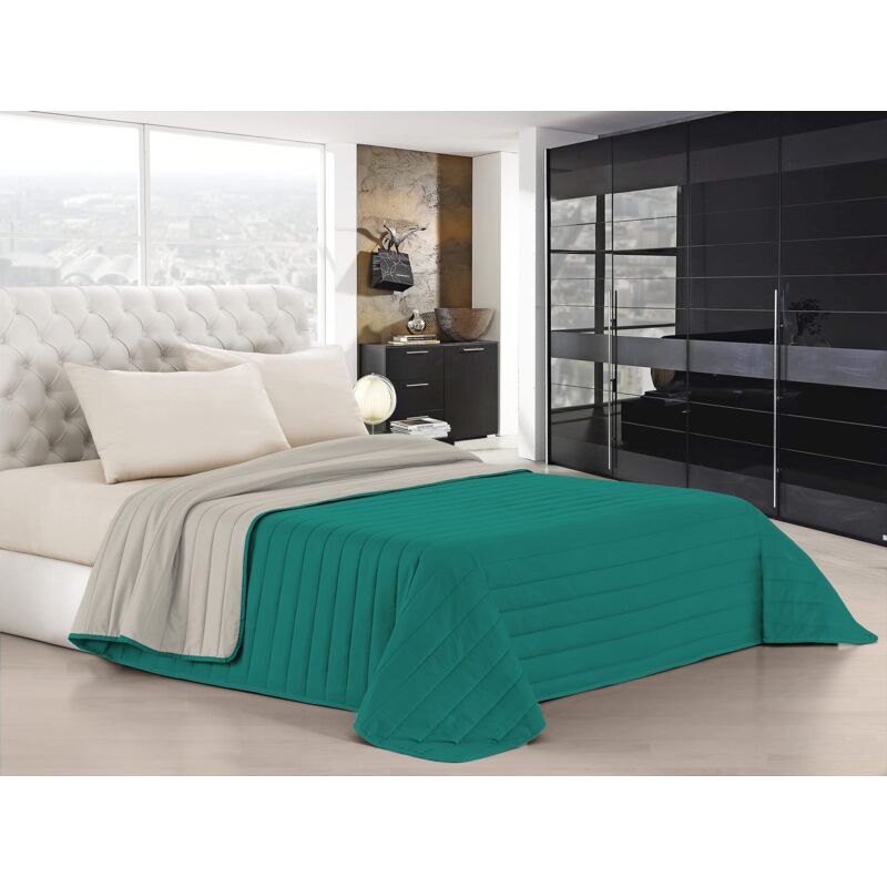foto del prodotto italian bed linen trapuntino estivo linea elegant made in italy copriletto stampato in morbida microfibra trapunta primavera estate mezza