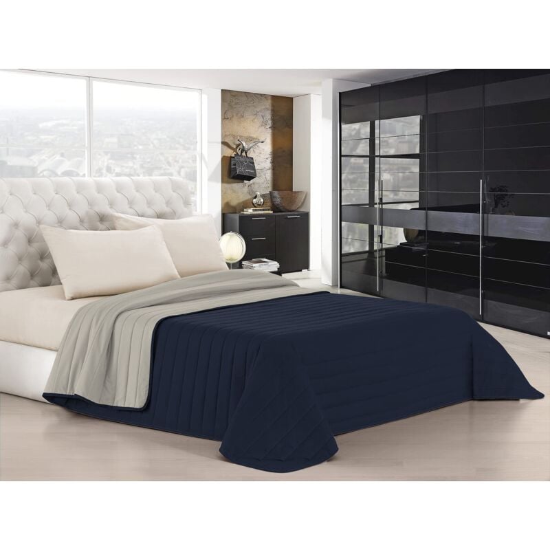 foto del prodotto italian bed linen trapuntino estivo linea elegant made in italy copriletto stampato in morbida microfibra trapunta primavera estate mezza