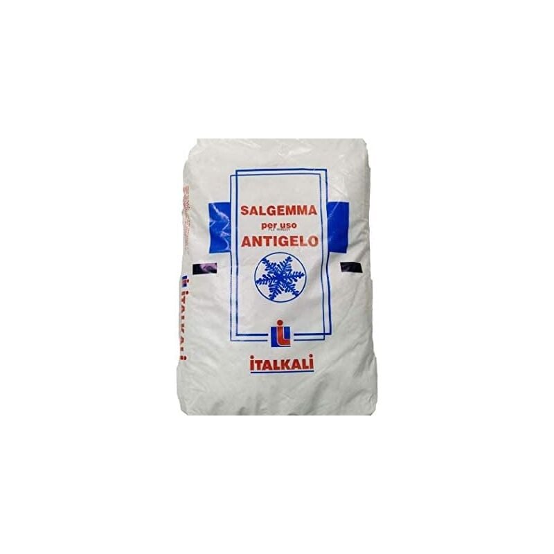 foto del prodotto italkali - 25 kg sale antigelo salgemma per disgelo stradale sale marino naturale