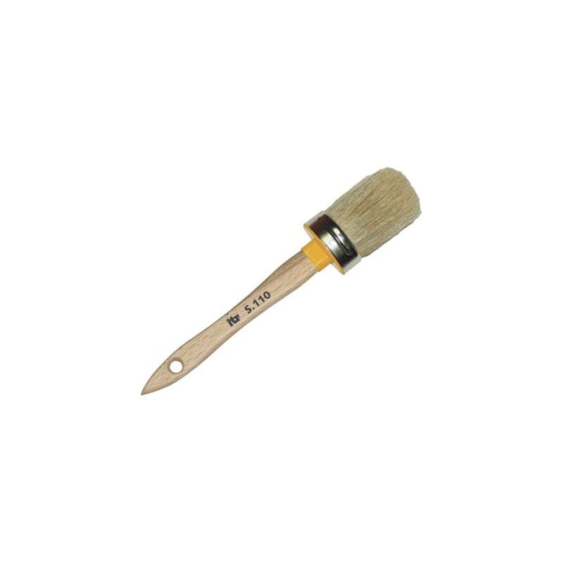 foto del prodotto italrulli pennello ovalino m.legno 110 itr setola bionda n xmm 12x57