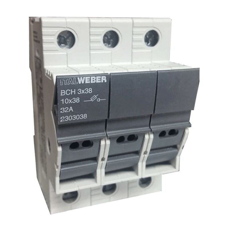 foto del prodotto italweber portafusibili sezionabile bch per fusibili 10,3 x 38 mm 2303038