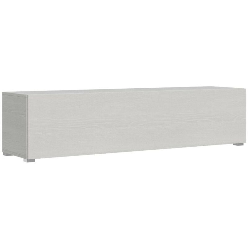 foto del prodotto itamoby base tv con piedini e foro passacavi isoka 173 cm bianco frassino