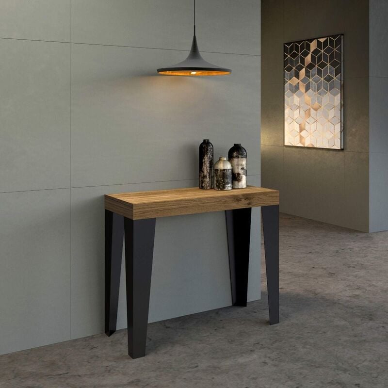 foto del prodotto itamoby consolle allungabile fino a 3 metri flame noce natura da 14 posti