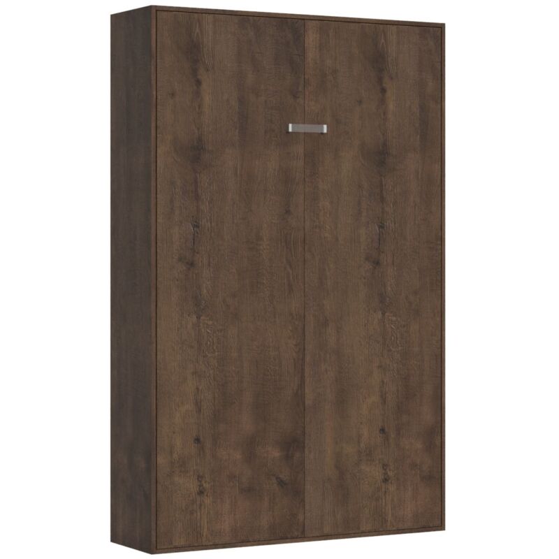 foto del prodotto itamoby - letto a scomparsa con mobili una piazza e mezza 120 cm kentaro noce