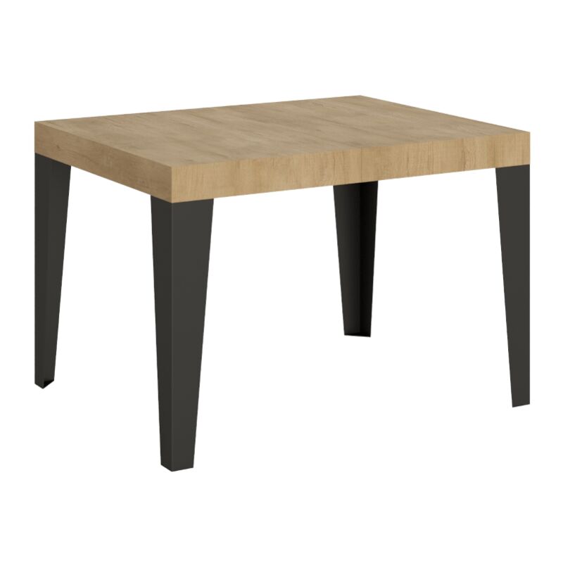 foto del prodotto itamoby tavolo allungabile 70x110 194 cm flame quercia natura telaio antracite