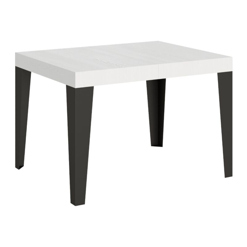 foto del prodotto itamoby tavolo allungabile 80x120 204 cm flame bianco frassino telaio antracite