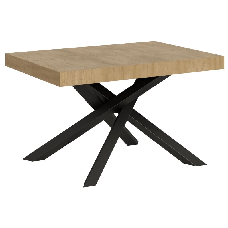 foto del prodotto itamoby tavolo allungabile 90x120 224 cm volantis quercia natura telaio antracite