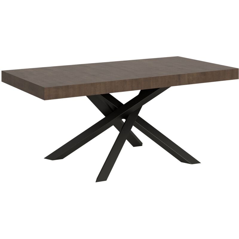 foto del prodotto itamoby tavolo allungabile 90x180 284 cm volantis noce telaio antracite