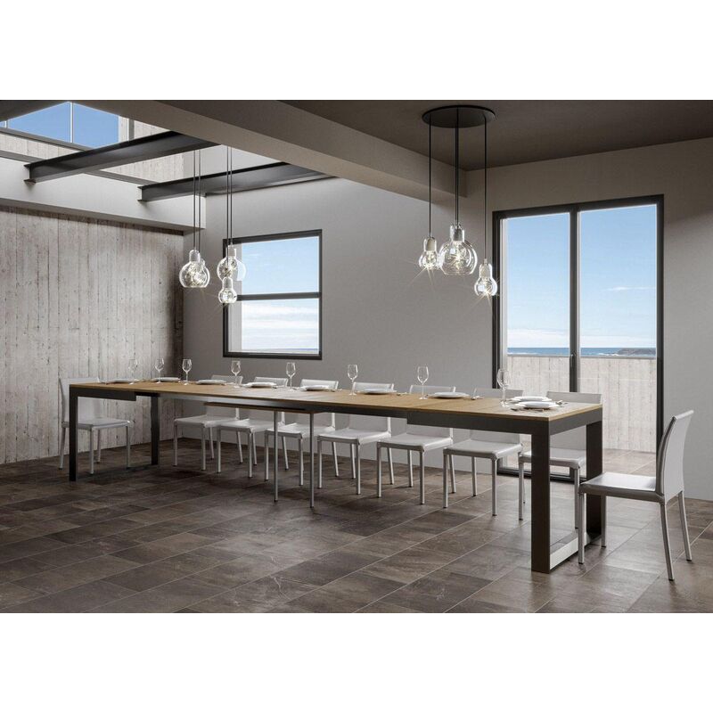 foto del prodotto itamoby tavolo tecno evolution 180 allungabile fino a 440 cm noce