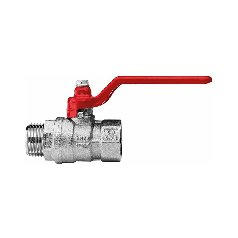 foto del prodotto itap - valvola arresto a sfera in ottone con leva maschio femmina 1 2' s.p.a.