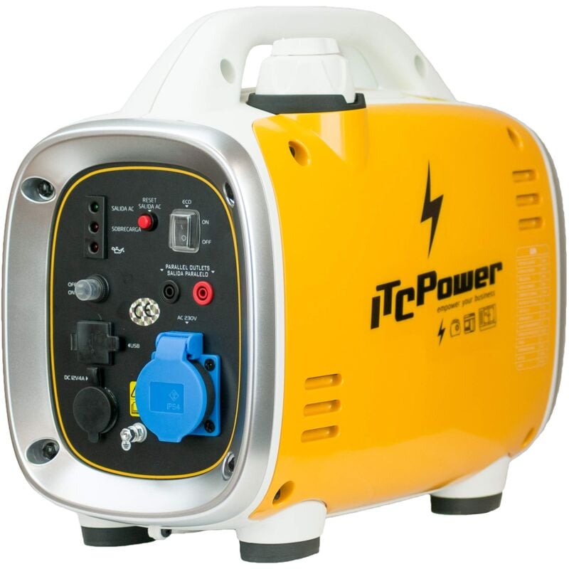 foto del prodotto itc power itcpower it gg9i generatore a benzina inverter, giallo bianco