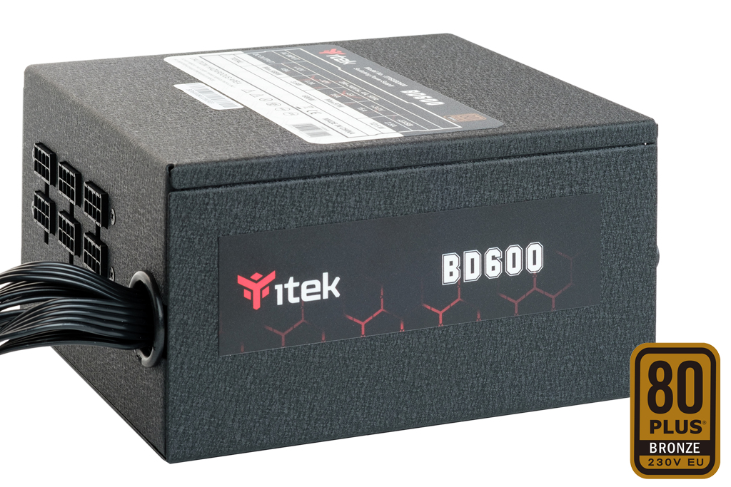 foto del prodotto itek bd600 alimentatore per computer 600 w 24 pin atx atx nero