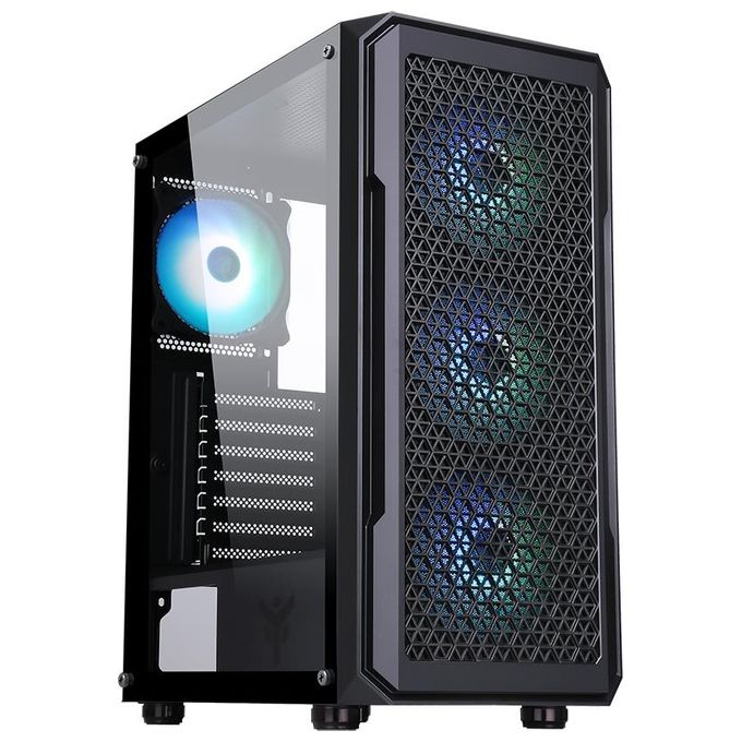 foto del prodotto itek six triangle computer case midi tower nero