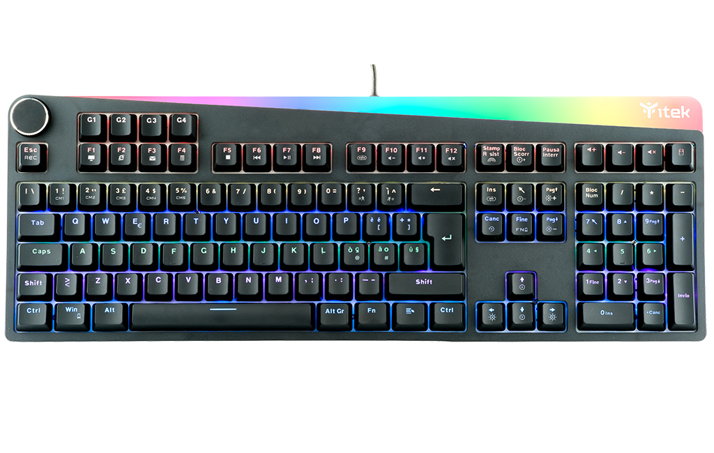 foto del prodotto itek x31 tastiera gaming usb italiano nero