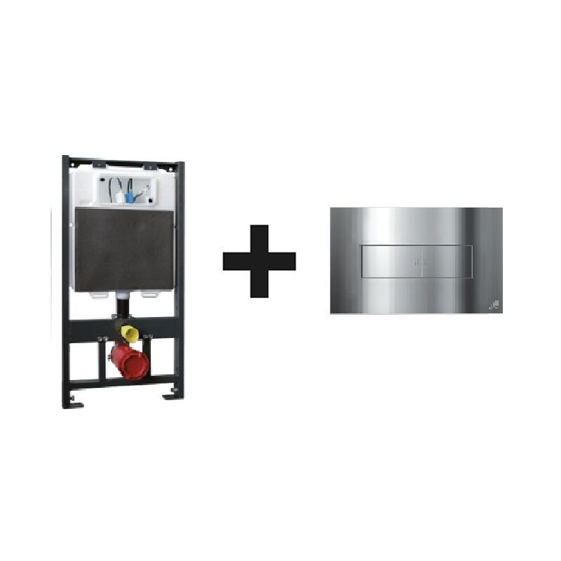 foto del prodotto its todini kit completo di cassetta incasso idealite e placca cromo per wc
