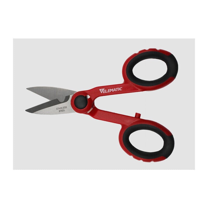 foto del prodotto itw construction products italy forbici x elettricista lame diritte acciaio inox. prezzo per 1 pezzo.