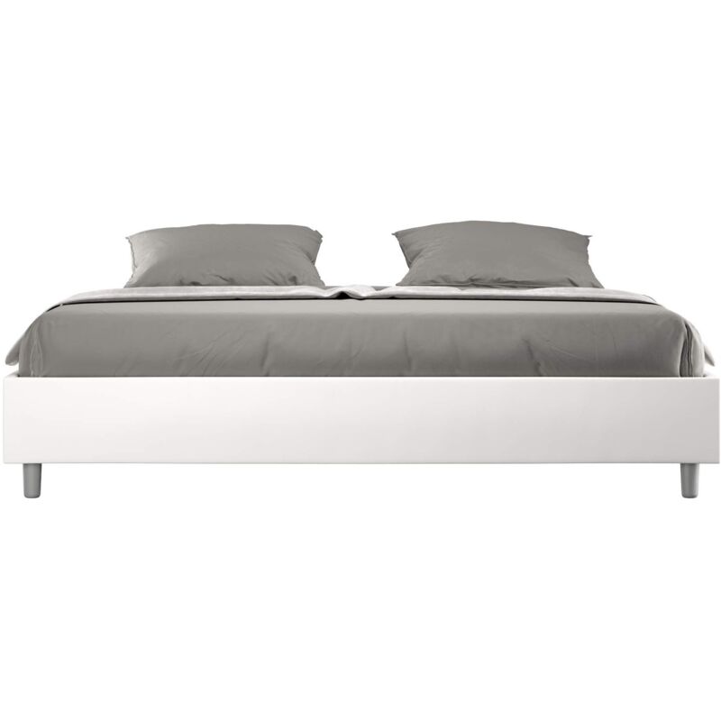 foto del prodotto ityhome letto matrimoniale king size rivestito in similpelle azelia tipologia letto con rete e contenitore dimensione rete 200x200