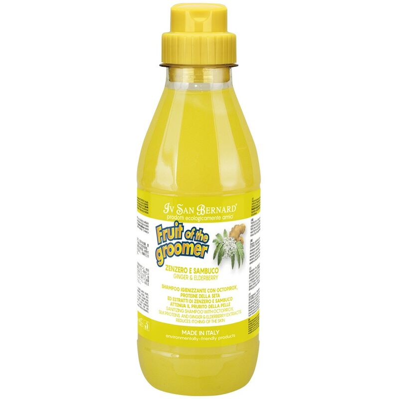 foto del prodotto iv san bernard shampoo fruit of the groomer zenzero e sambuco 500 ml offerta esclusiva