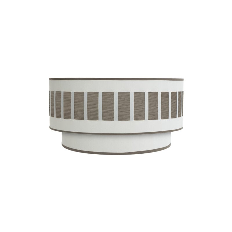 foto del prodotto ivanna lampada da parete 1xe27 bianco legno grigio 17x30x15 cm