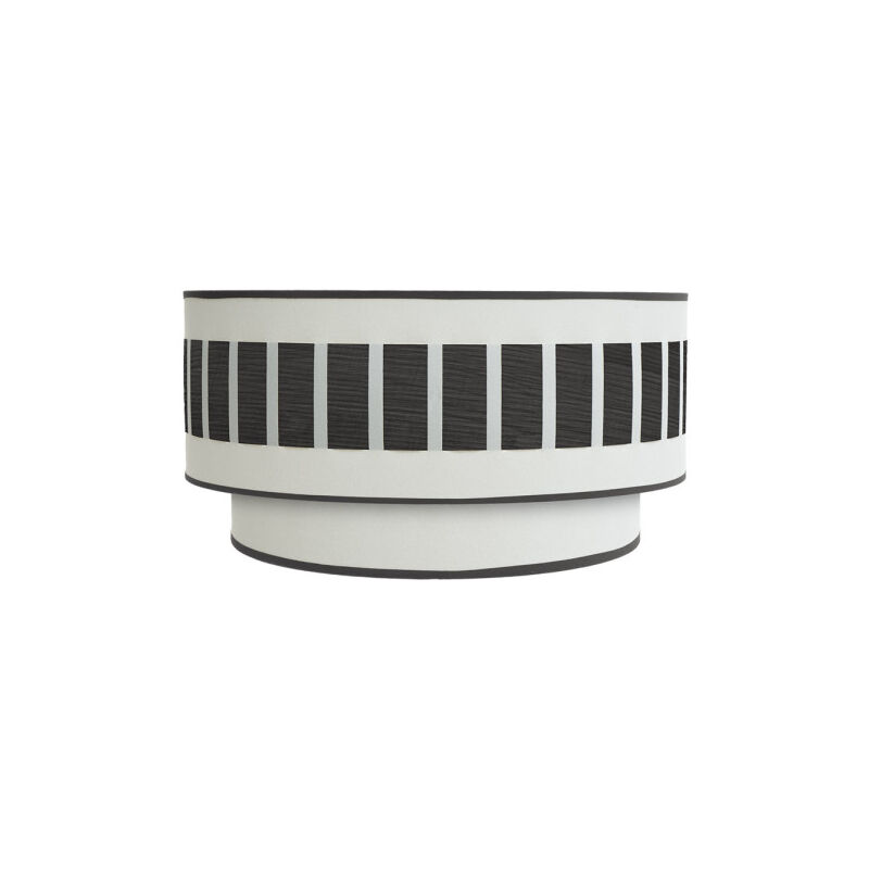 foto del prodotto ivanna lampada da parete 1xe27 legno bianco nero 17x30x15 cm