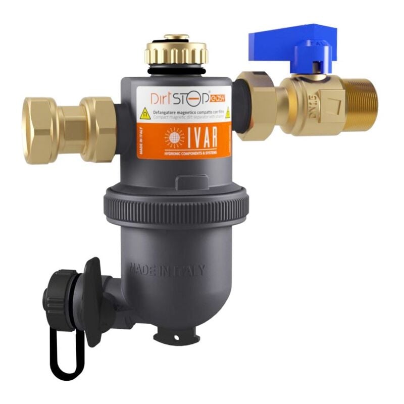 foto del prodotto ivar dirtstop easy defangatore magnetico 3 4 f x 3 4 m orientabile compatto a montaggio facilitato 520360