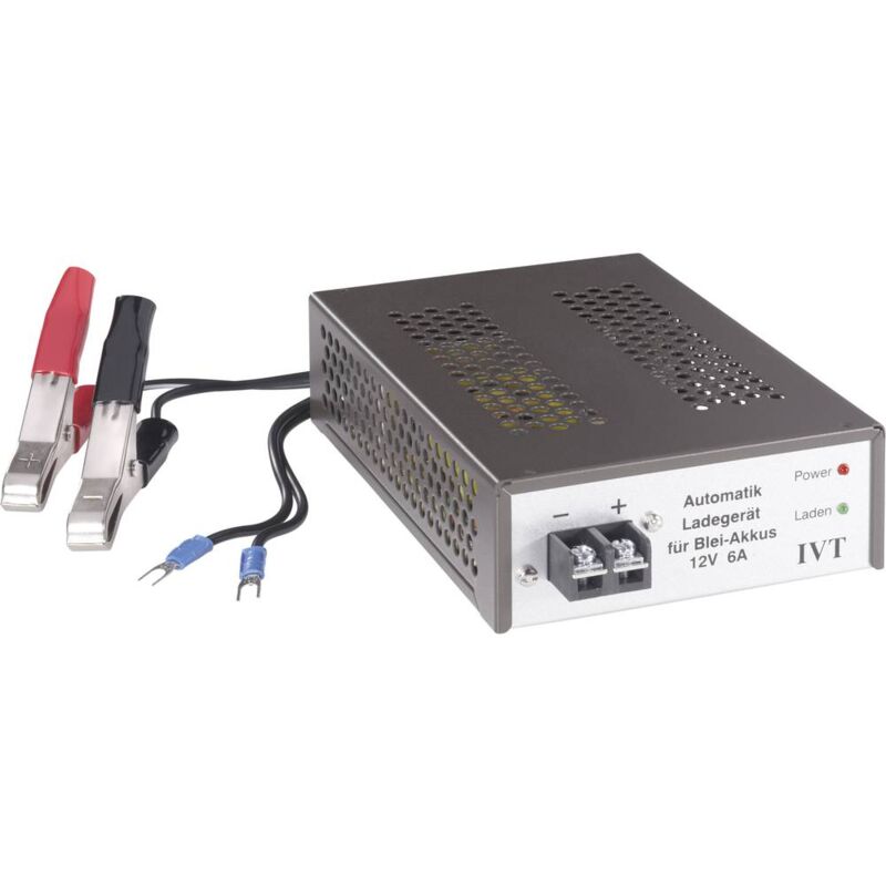 foto del prodotto ivt caricatore per batterie al piombo 12 v corrente di carica max. 6 a