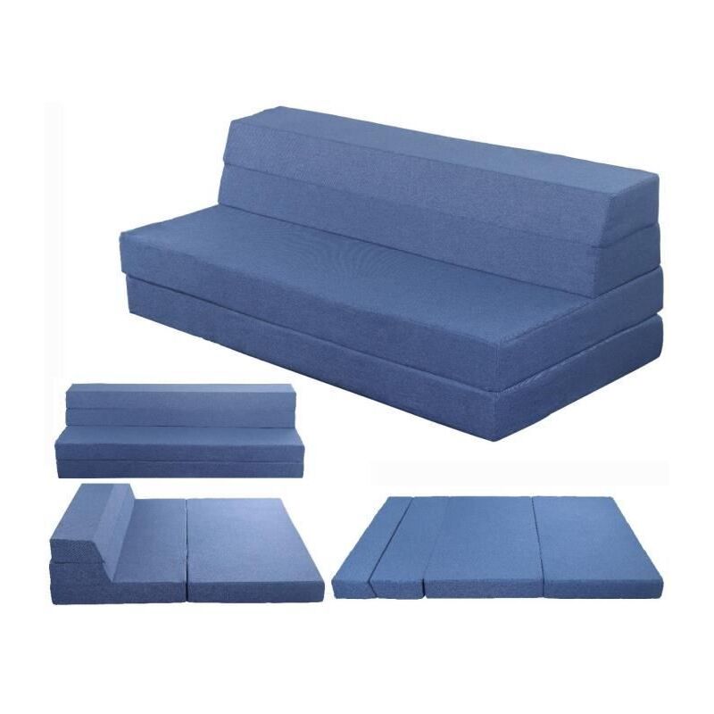 foto del prodotto iztoss materassi futon 135x190x12cm materasso futon pieghevole 2 in 1 materasso memory foam divano letto per adulti bambini materassi