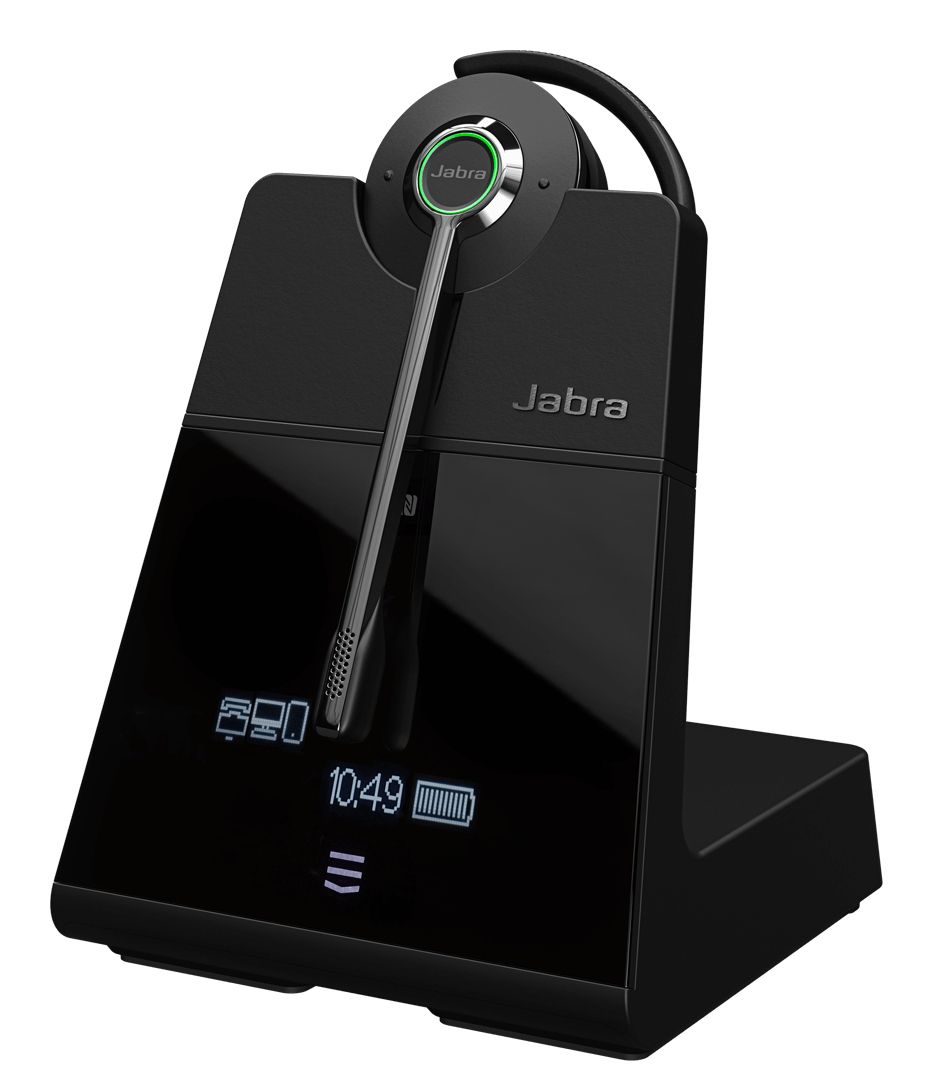foto del prodotto jabra engage 75 se auricolare wireless a clip, a padiglione ufficio bluetooth nero 9655 583 111