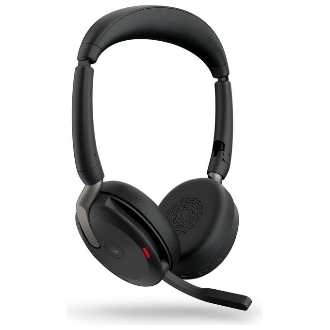 foto del prodotto jabra evolve2 65 flex auricolare con cavo e senza cavo a padiglione ufficio bluetooth nero