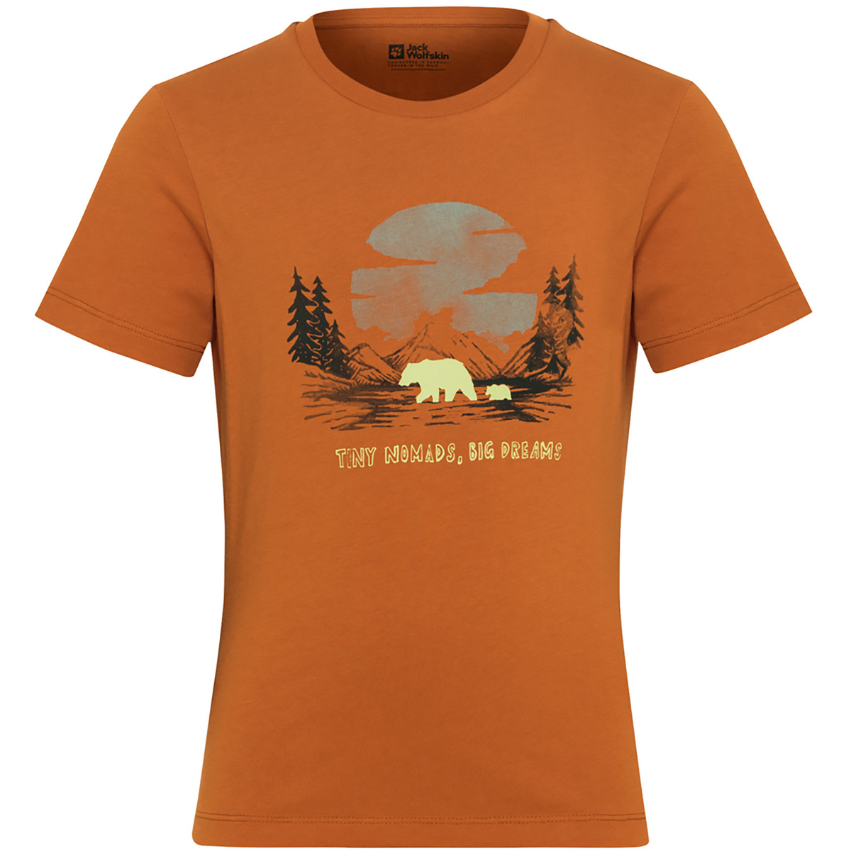 foto del prodotto jack wolfskin bambino maglietta graphic cotton