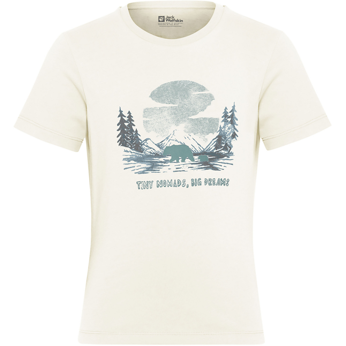 foto del prodotto jack wolfskin bambino maglietta graphic cotton