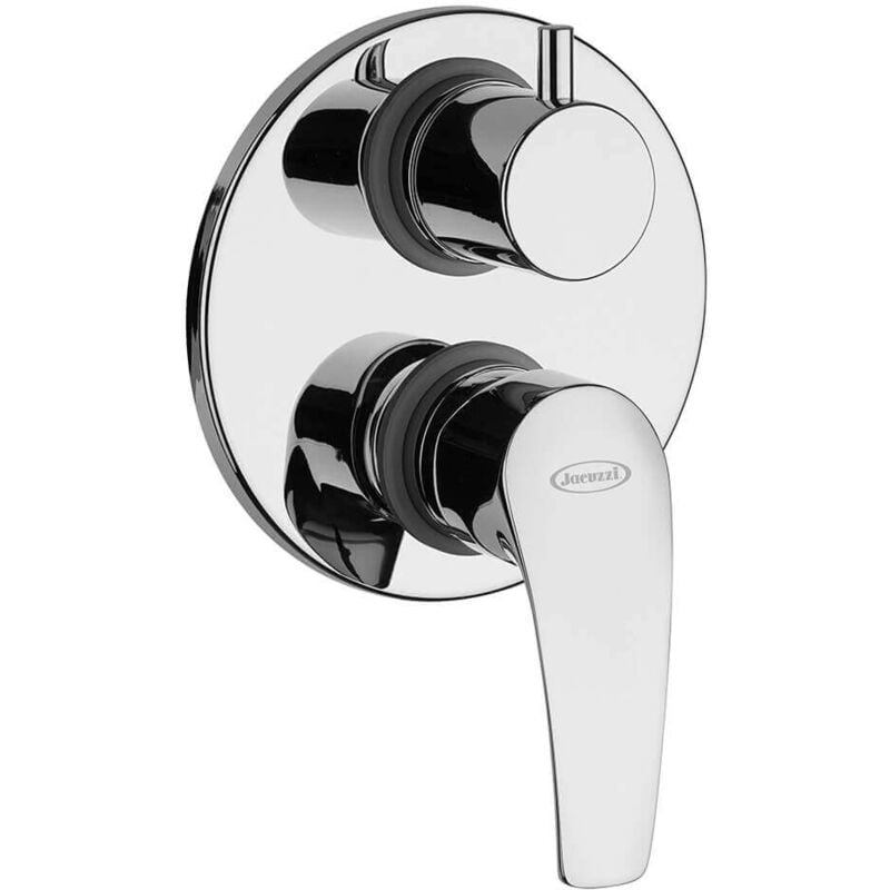 foto del prodotto jacuzzi miscelatore doccia incasso con deviatore rubinetteria lucente ottone cromato