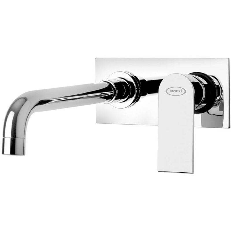 foto del prodotto jacuzzi miscelatore lavabo a muro con piastra interasse 10 cm rubinetteria twilight ottone cromato 0ti00497ja03