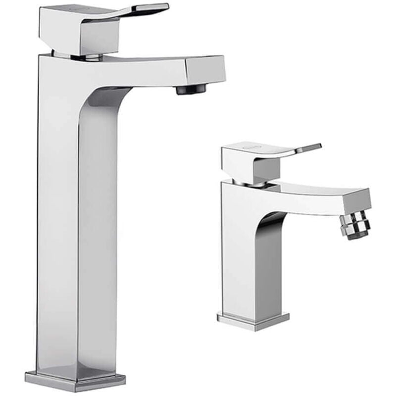foto del prodotto jacuzzi miscelatore lavabo alto bidet rubinetteria tank ottone cromato per piletta click clack