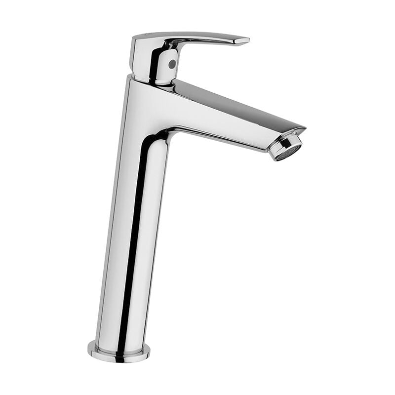 foto del prodotto jacuzzi miscelatore lavabo alto lucente senza scarico in ottone cromo di
