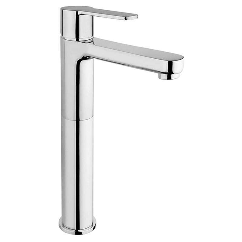 foto del prodotto jacuzzi miscelatore lavabo eolo alto senza scarico in ottone cromo di