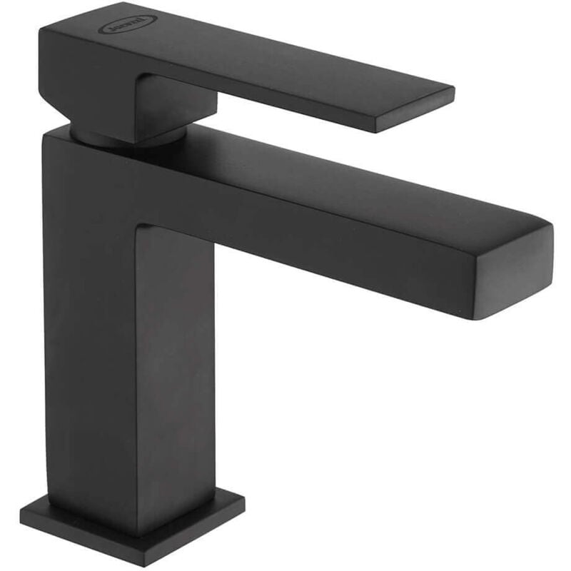 foto del prodotto jacuzzi miscelatore lavabo nero opaco rubinetteria modello twinkle per piletta click clack
