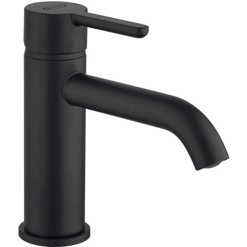 foto del prodotto jacuzzi miscelatore lavabo rubinetteria sunset nero per piletta click clack