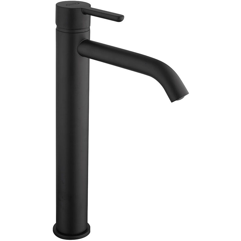 foto del prodotto jacuzzi miscelatore lavabo sunset yo alto senza scarico in ottone nero