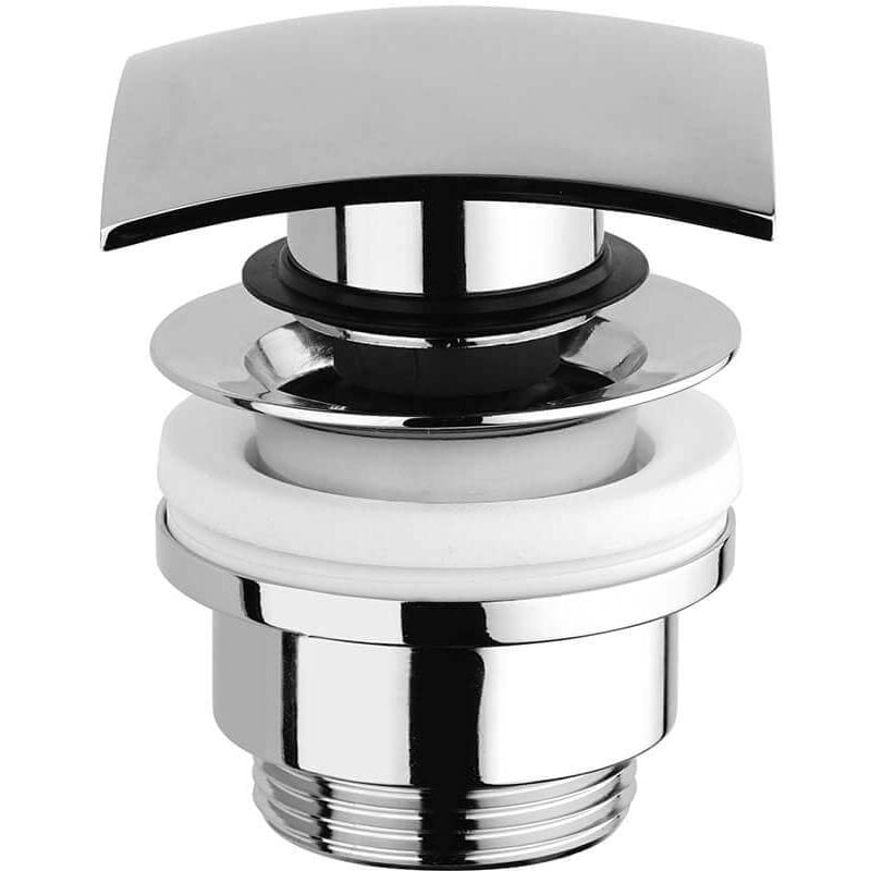 foto del prodotto jacuzzi piletta click clack rubinetteria cromata universale a testa quadra con o senza troppopieno universale