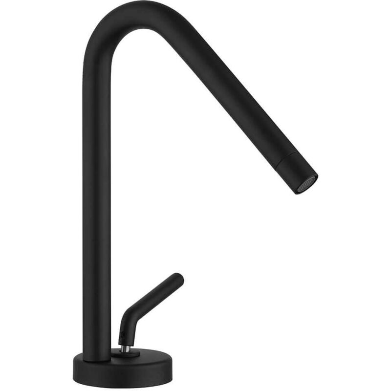 foto del prodotto jacuzzi rubinetto per lavabo nero opaco lumos di rubinetteria per piletta click clack